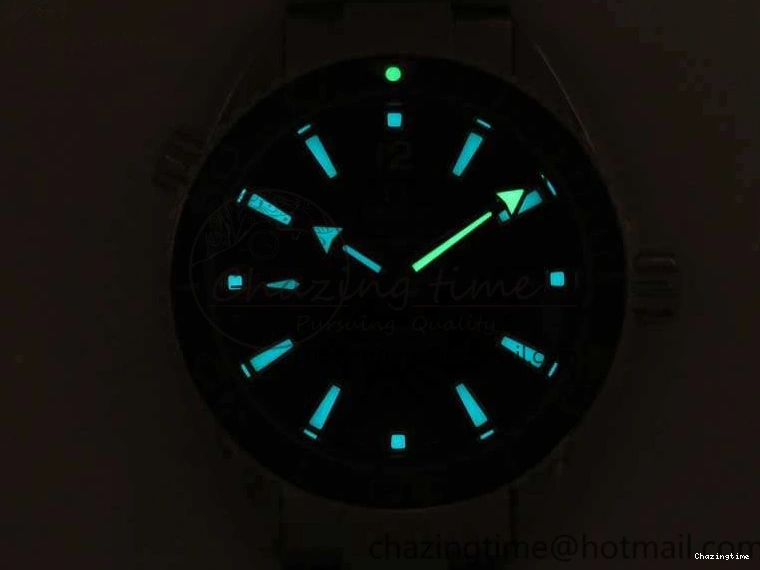 0321 Sleek Planet Ocean Professional Ceramic Bezel 42mm 1:1 MK Best Edition Silver Markers On SS Bracelet A 8085